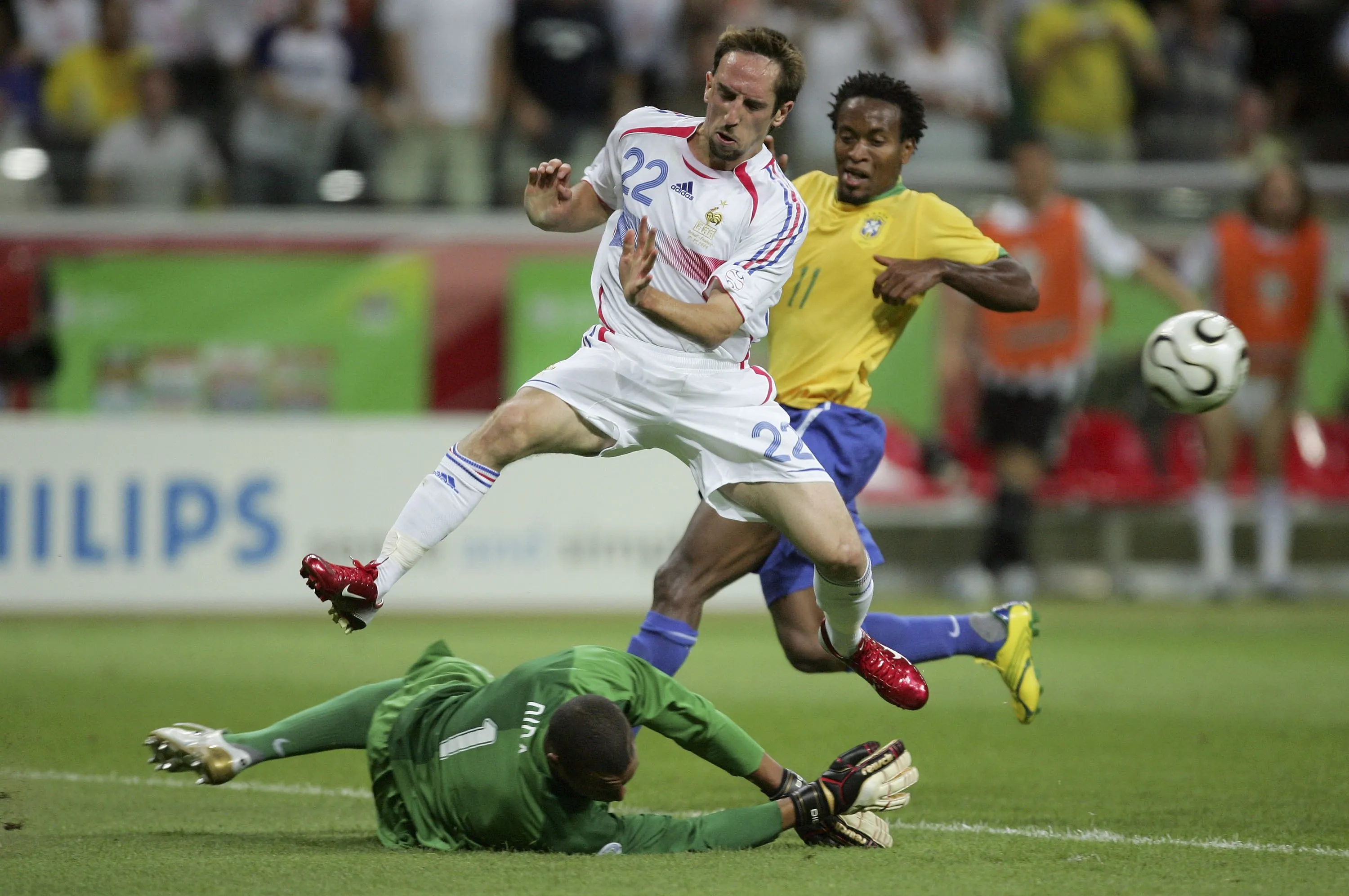 Brasil x França na Copa do Mundo 2006. Foto: Mike Hewitt/Getty Images