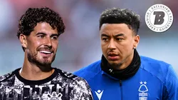 Pedro Raul e Jesse Lingard. Fotos: Fabio Giannelli/AGIF e Clive Mason/Getty Images