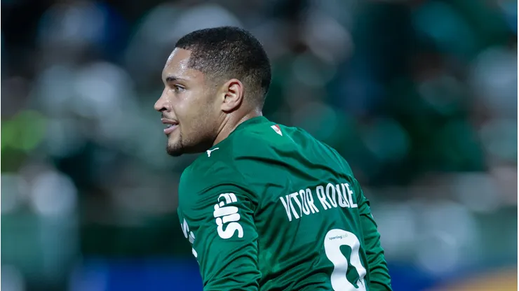 Vitor Roque jogador do Palmeiras durante partida contra o Fluminense no estadio Arena Barueri pelo campeonato Brasileiro A 2026. Foto: Marcello Zambrana/AGIF