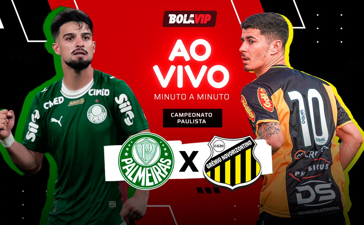 Palmeiras x Novorizontino AO VIVO – Onde assistir jogo em tempo real pela final do Campeonato Paulista