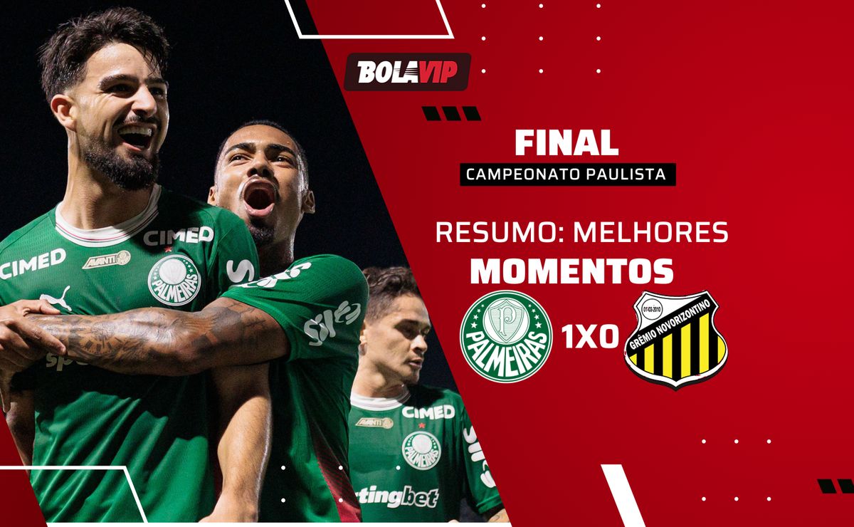 Palmeiras 1 x 0 Novorizontino: resumo da vitória do Verdão pela final do Campeonato Paulista