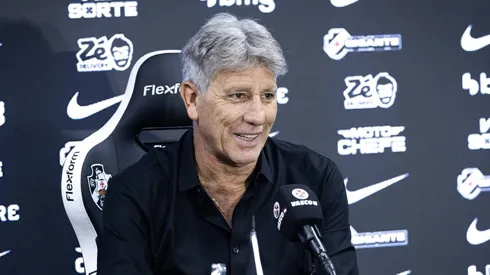 Renato Gaúcho técnico do Vasco durante coletiva de imprensa