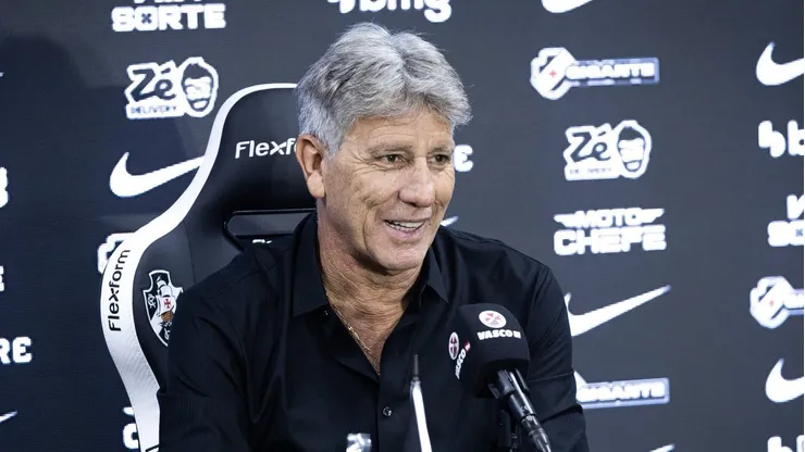 Renato Gaúcho técnico do Vasco durante coletiva de imprensa