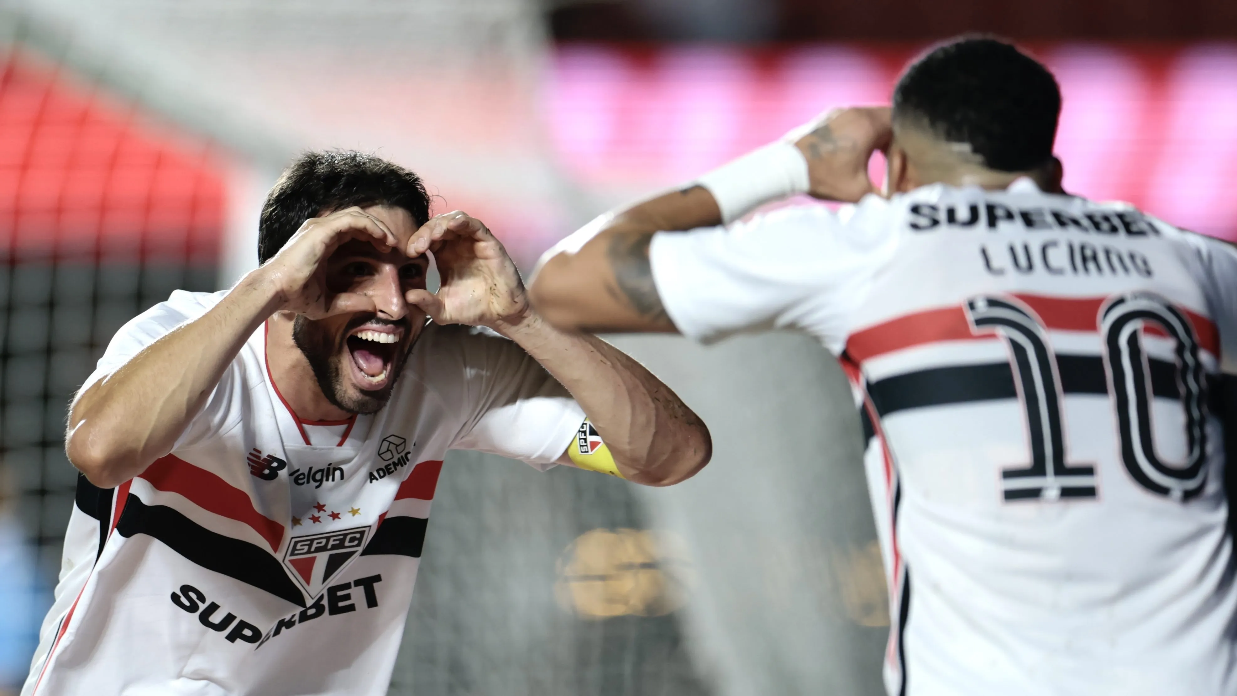 Calleri e Luciano são destaques no ataque do São Paulo. Foto: Marcello Zambrana/AGIF