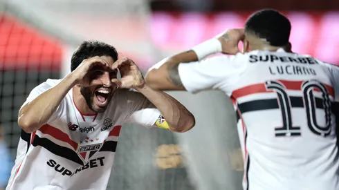 Calleri e Luciano são destaques no ataque do São Paulo. Foto: Marcello Zambrana/AGIF
