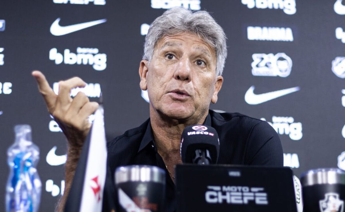 Renato Gaúcho inicia terceira passagem pelo Vasco com o mesmo objetivo das anteriores: evitar rebaixamento