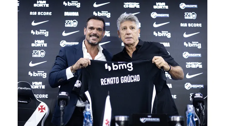 Renato Gaúcho foi apresentado no Vasco. Foto: Matheus Lima/Vasco