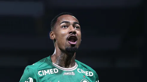 Allan em campo com a camisa do Verdão.