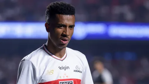 Marcos Antonio jogador do Sao Paulo durante partida contra o Corinthians no estadio Morumbi pelo campeonato Brasileiro A 2025.