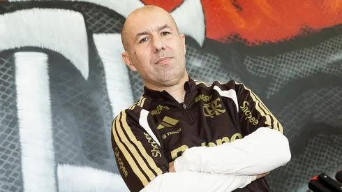 Leonardo Jardim, técnico do Flamengo, durante apresentação oficial no clube