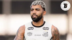 Gabigol jogador do Santos durante treinamento na Vila Belmiro