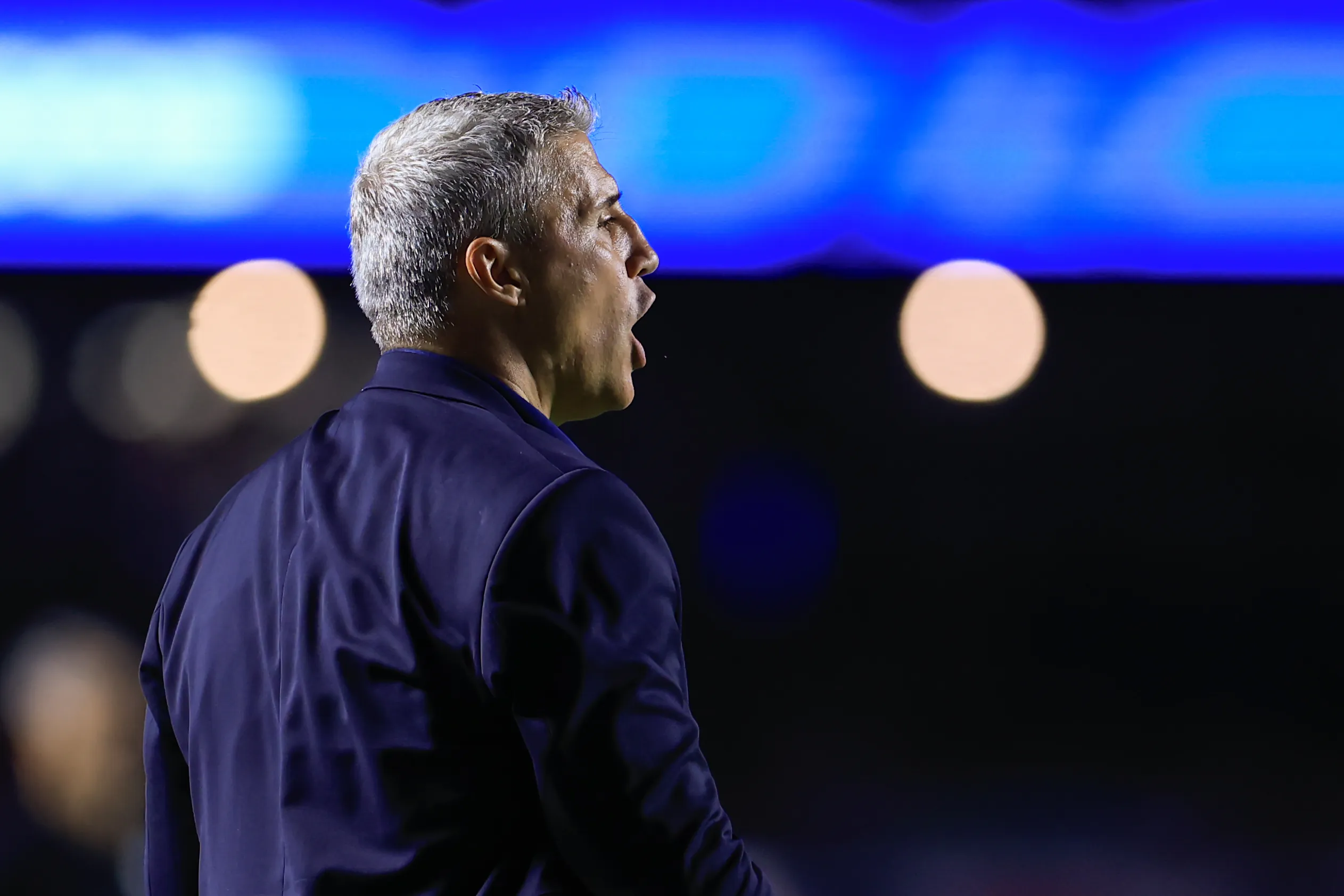 SP – SAO PAULO – 31/01/2026 – PAULISTA 2026, SAO PAULO X SANTOS – Hernan Crespo tecnico do Sao Paulo durante partida contra o Santos no estadio Morumbi pelo campeonato Paulista 2026. Foto: Marcello Zambrana/AGIF