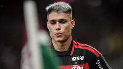 Luiz Araujo jogador do Flamengo durante partida contra o Fluminense no estadio Maracana pelo campeonato Carioca 2026.