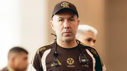 Leonardo Jardim técnico do Flamengo durante treinamento no Ninho do Urubu