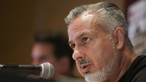 José Boto durante coletiva de imprensa. Fotos: Gilvan de Souza/Flamengo.