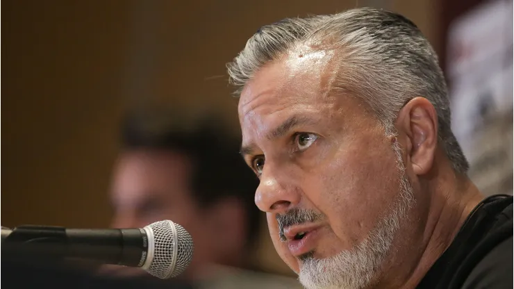 José Boto durante coletiva de imprensa. Fotos: Gilvan de Souza/Flamengo.
