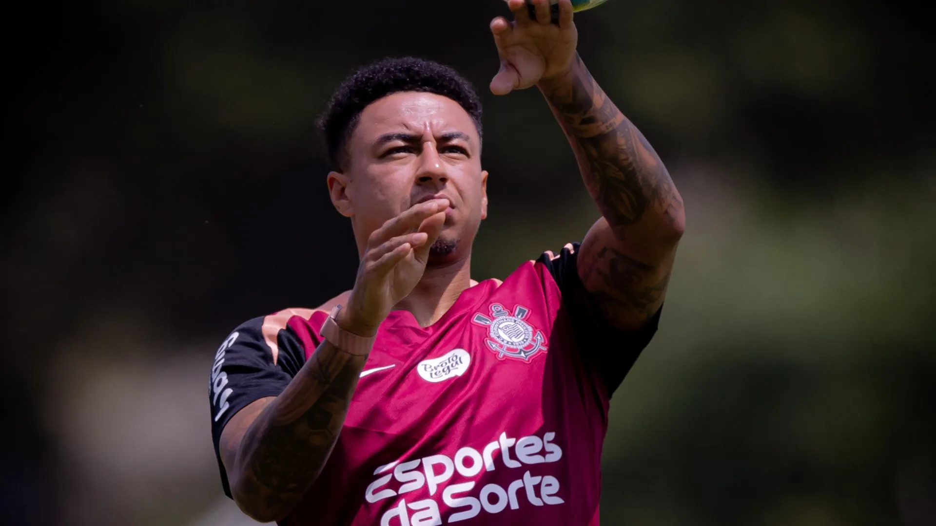 Lingard, reforço do Corinthians durante treino no CT – Rodrigo Coca/Agência Corinthians