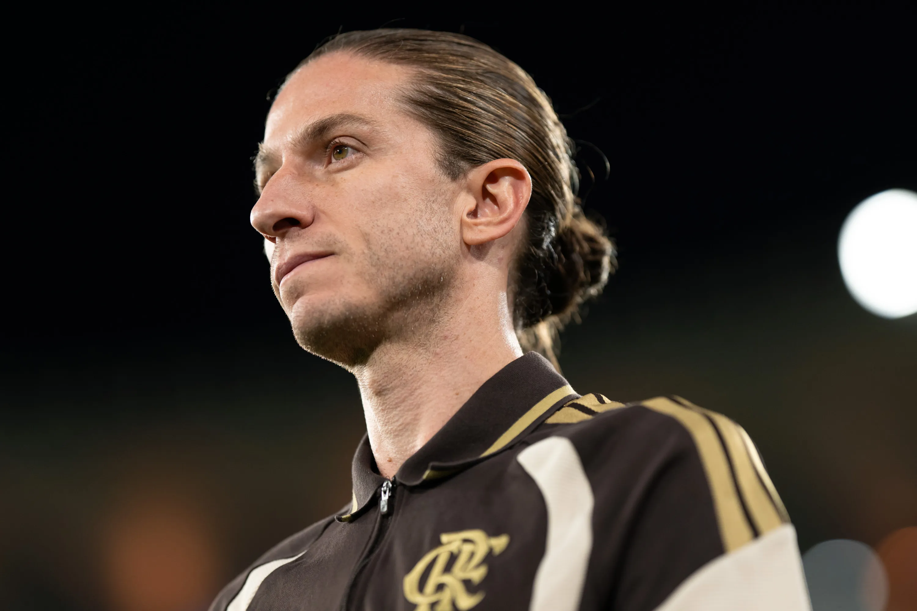 Filipe Luís na partida entre Flamengo e Madureira. Foto: Jorge Rodrigues/AGIF