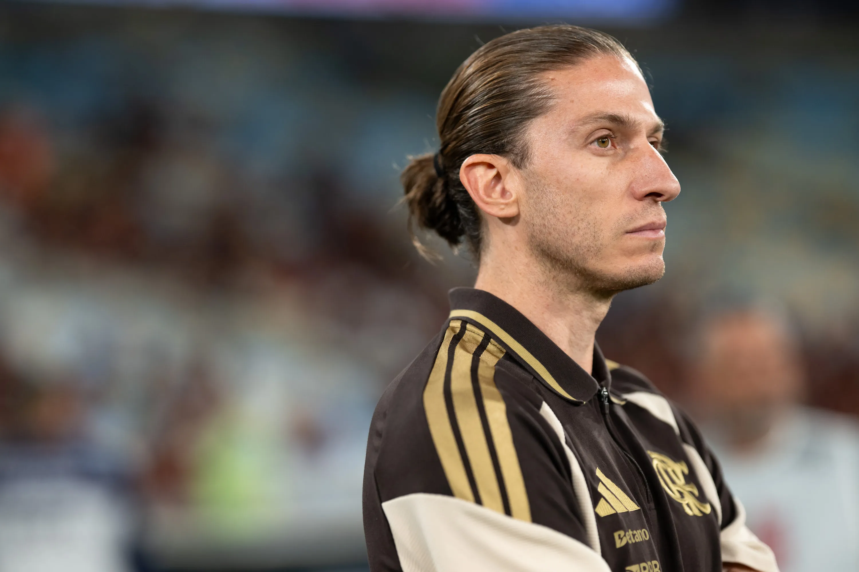 Filipe Luis tecnico do Flamengo durante partida contra o Madureira no estadio Maracana pelo campeonato Carioca 2026. Foto: Jorge Rodrigues/AGIF