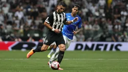 Junior Alonso, jogador do Atlético-MG durante partida contra o Cruzeiro no estadio Arena MRV pelo campeonato Mineiro 2026. Foto: Gilson Lobo/AGIF