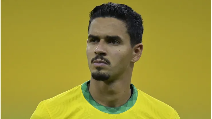 Lucas Veríssimo em jogo pela Seleção Brasileira. Photo by Pedro Vilela/Getty Images
