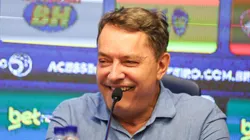 Pedro Lourenco o Pedrinho dono do Cruzeiro durante coletiva de imprensa para sua apresentacao realizada na Toca da Raposa II. Foto: Gilson Lobo/AGIF