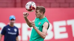 Rodrigo Castillo em treino pelo Fluminense. Foto: Marcelo Gonçalves/FFC