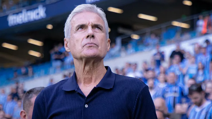 Luís Castro, técnico do Grêmio. Foto: Maxi Franzoi/AGIF