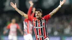 PR - CURITIBA - 25/02/2026 - BRASILEIRO A 2026, CORITIBA X SAO PAULO - Cauly jogador do Sao Paulo lamenta durante partida contra o Coritiba no estadio Couto Pereira pelo campeonato Brasileiro A 2026. Foto: Hedeson Alves/AGIF