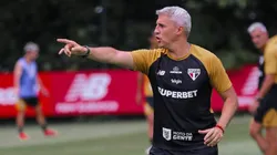 Crespo comanda treino no São Paulo. Foto: Anuar Sayed/São Paulo FC