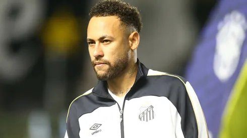 Neymar desfalcou o Santos em treino tático – Foto: Mauricio De Souza/AGIF
