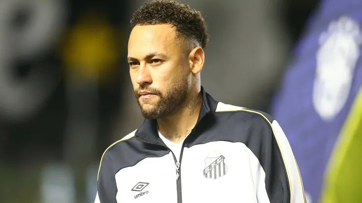 Neymar pelo Santos.