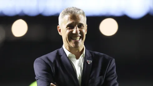 Crespo durante partida entre SPFC x Grêmio