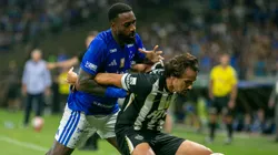 Gerson jogador do Cruzeiro durante partida contra o Atlético. Foto: Fernando Moreno/AGIF