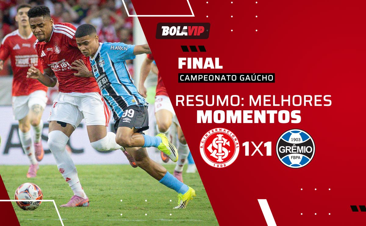 GreNal – Internacional 1 x 1 Grêmio: resumo completo da final do Campeonato Gaúcho