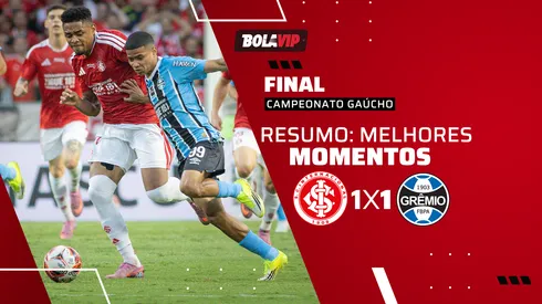 Internacional 1 x 1 Grêmio. Foto: Maxi Franzoi/AGIF