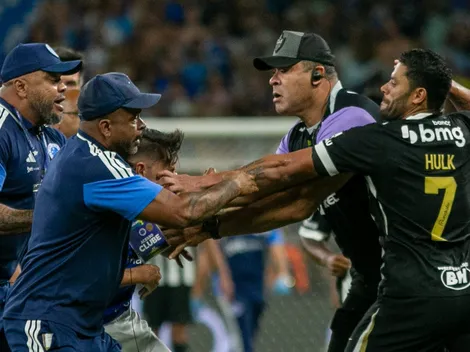 STJD analisa imagens da pancadaria entre jogadores do Atlético e Cruzeiro