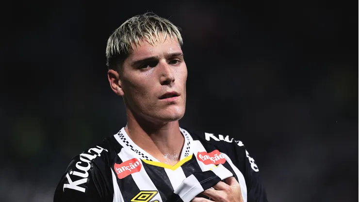 - Rollheiser jogador do Santos durante partida contra o Palmeiras no estadio Arena Barueri pelo campeonato Paulista 2026.
