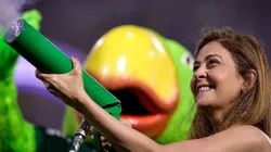 Leila Pereira deu entrevista pós-título.