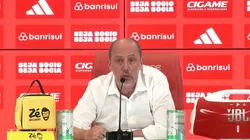 Alessandro Barcellos protestou após empate no Grenal. Reprodução/Internacional