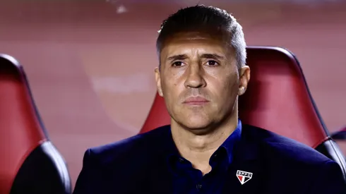 Hernan Crespo tecnico do Sao Paulo durante partida contra o Santos no estadio Morumbi pelo campeonato Paulista 2026.