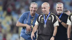 BAP, Leonardo Jardim e José Boto comemorando o título - Foto: Thiago Ribeiro/AGIF