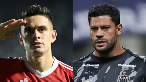 Borré vs Hulk. Foto: Jota Erre/AGIF – Gilson Lobo/AGIF
