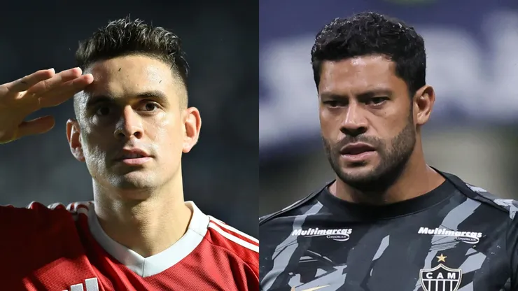 Borré vs Hulk. Foto: Jota Erre/AGIF - Gilson Lobo/AGIF