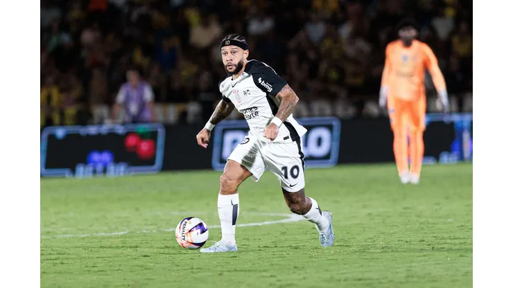 Memphis Depay (Corinthians) durante jogo contra o Novorizontino, no dia 28.02.2026. Foto: Agatha Marques / Alamy