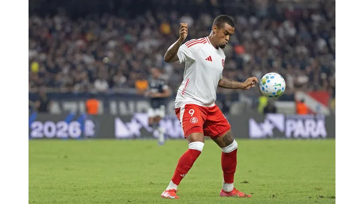 Alerrandro (Internacional) durante jogo contra o Remo, no dia 25.02.2026. Foto: APS / Alamy