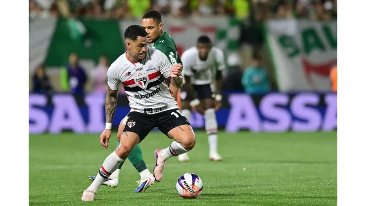 Luciano (São Paulo) durante jogo contra o Palmeiras, no dia 01.03.2026. Foto: SPP / Alamy