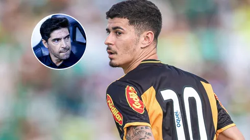 Rômulo rebate fala de Abel Ferreira. FotoxFoto: Rômulo ( Pedro Zacchi/AGIF); Abel (Marco Miatelo/AGIF)