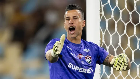 Fábio abordou a final contra o Flamengo Foto: Jorge Rodrigues/AGIF
