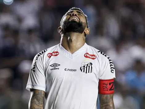 Gabigol trabalha para melhorar a forma física no Santos